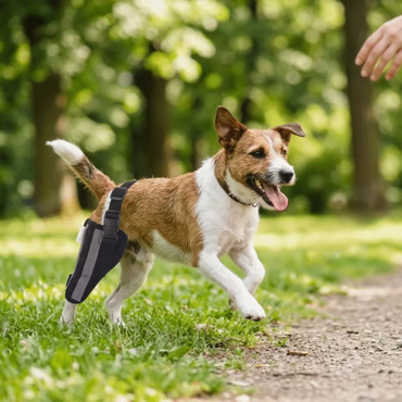 Hund Hinterbeinorthese Kniebandage Verstellbarer Gelenkstabilisator Kompression