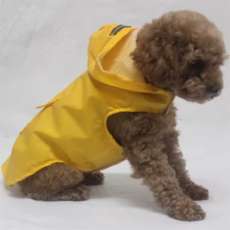 Waterdichte Hondenregenjas Reflecterende Capuchon Jas Regenponcho Alle Maten Honden