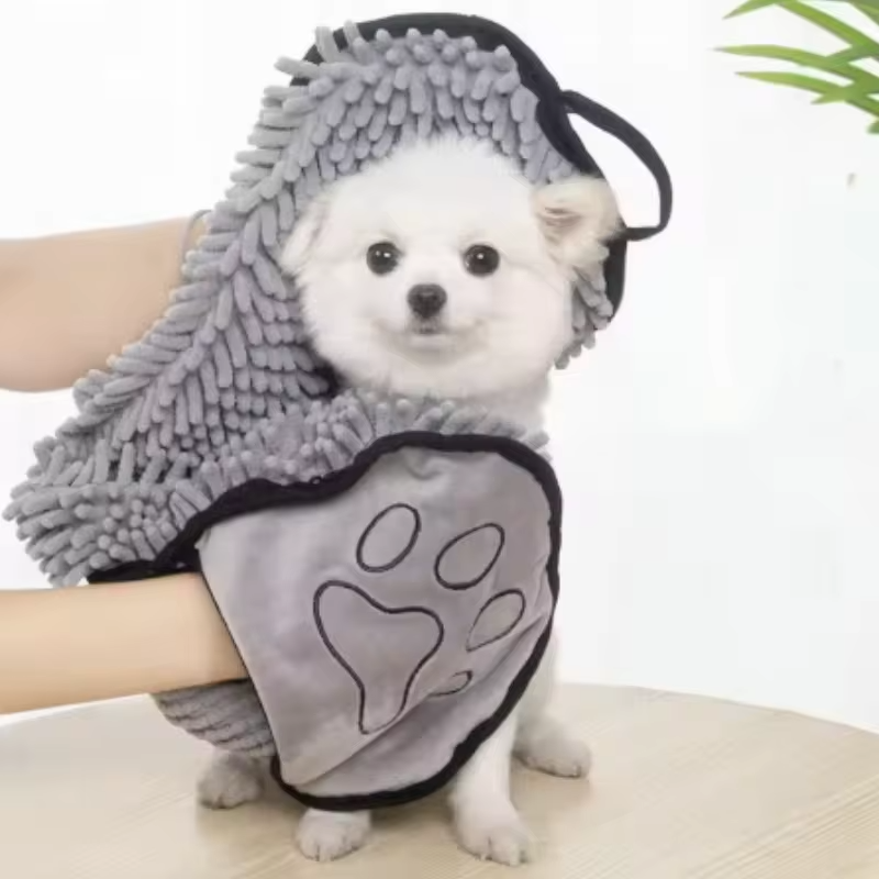 Superabsorberende Huisdierhanddoek Snelle Droge Hond Kat Badhanddoek Zachte Droogbadjas