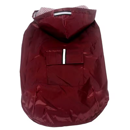 Waterdichte Hondenregenjas Reflecterende Capuchon Jas Regenponcho Alle Maten Honden
