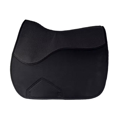 Front view of a black jumping saddlecloth