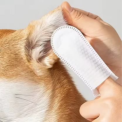 Oor reinigingsdoekjes voor huisdieren Honden Katten oorverzorging Vingerdoekjes Oormijtverwijderaar
