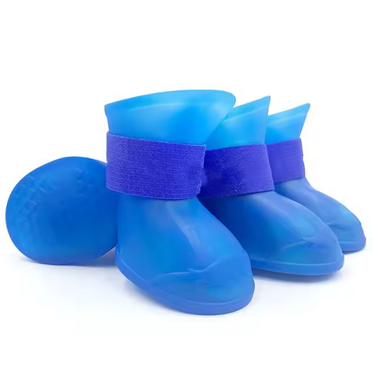 4 wasserdichte Anti-Rutsch-Hundeschuhe aus Gummi für kleine und große Hunde Katzen