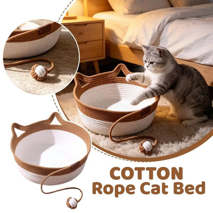 Katzenbett aus Baumwollseil